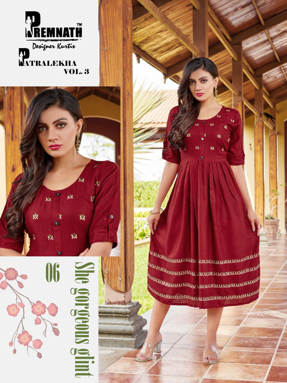 PATRALEKHA 3 Fancy Ethnic Wear Rayon Slub Designer Kurti Collection